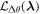 ${{ \mathcal L }}_{{\rm{\Delta }}\theta }({\boldsymbol{\lambda }})$