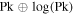 $\mathrm{Pk}\oplus \mathrm{log}(\mathrm{Pk})$