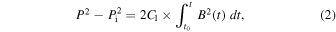 Equation (2)