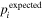 ${p}_{i}^{\mathrm{expected}}$