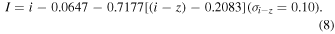 Equation (8)