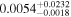 ${0.0054}_{-0.0018}^{+0.0232}$
