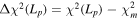 ${\rm{\Delta }}{\chi }^{2}({L}_{p})={\chi }^{2}({L}_{p})-{\chi }_{m}^{2}$