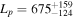 ${L}_{p}={675}_{-124}^{+159}$