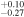 ${}_{-0.27}^{+0.10}$