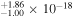 ${}_{-1.00}^{+1.86}\times {10}^{-18}$