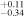 ${}_{-0.34}^{+0.11}$
