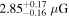 ${2.85}_{-0.16}^{+0.17}\,\mu {\rm{G}}$