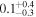 ${0.1}_{-0.3}^{+0.4}$
