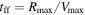 ${t}_{\mathrm{ff}}={R}_{\max }/{V}_{\max }$