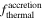 ${f}_{\mathrm{thermal}}^{\mathrm{accretion}}$