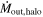 ${\dot{M}}_{\mathrm{out},\mathrm{halo}}$
