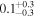 ${0.1}_{-0.3}^{+0.3}$