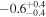 $-{0.6}_{-0.4}^{+0.4}$