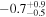 $-{0.7}_{-0.5}^{+0.9}$