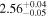 ${2.56}_{-0.05}^{+0.04}$
