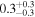 ${0.3}_{-0.3}^{+0.3}$