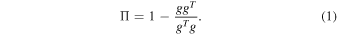 Equation (1)