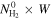 ${N}_{{{\rm{H}}}_{2}}^{0}\times W$