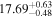 ${17.69}_{-0.48}^{+0.63}$