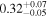 ${0.32}_{-0.05}^{+0.07}$