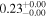 ${0.23}_{-0.00}^{+0.00}$