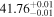 ${41.76}_{-0.01}^{+0.01}$