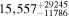 $15,{557}_{-11786}^{+29245}$