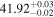 ${41.92}_{-0.02}^{+0.03}$
