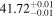 ${41.72}_{-0.01}^{+0.01}$