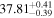 ${37.81}_{-0.39}^{+0.41}$