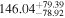 ${146.04}_{-78.92}^{+79.39}$