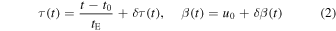 Equation (2)