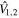 ${\hat{V}}_{1,2}$