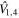 ${\hat{V}}_{1,4}$