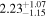 $2.2{3}_{-1.15}^{+1.07}$