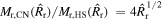 ${M}_{{\rm{r}},{\rm{CN}}}({\hat{R}}_{{\rm{r}}})/{M}_{{\rm{r}},{\rm{HS}}}({\hat{R}}_{{\rm{r}}})\,=4{\hat{R}}_{{\rm{r}}}^{1/2}$