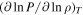 ${(\partial {\mathrm{ln}}\,P/\partial {\mathrm{ln}}\,\rho )}_{T}$