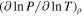 ${(\partial {\mathrm{ln}}\,P/\partial {\mathrm{ln}}\,T)}_{\rho }$