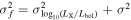 ${\sigma }_{f}^{2}={\sigma }_{{\mathrm{log}}_{10}\left({L}_{{\rm{X}}}/{L}_{{\rm{bol}}}\right)}^{2}+{\sigma }^{2}$