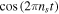 $\cos \left(2\pi {n}_{s}t\right)$