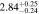 $2.8{4}_{-0.24}^{+0.25}$