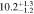 $10.{2}_{-1.2}^{+1.3}$