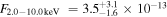 ${F}_{2.0-10.0\,\rm{keV}\,}\,=3.{5}_{-1.6}^{+3.1}\times 1{0}^{-13}$
