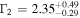 ${{\rm{\Gamma }}}_{\,\rm{2}\,}=2.3{5}_{-0.29}^{+0.49}$