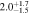 $2.{0}_{-1.5}^{+1.7}$