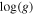 ${\mathrm{log}}\,(g)$