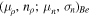 ${({\mu }_{\rho },{n}_{\rho };{\mu }_{n},{\sigma }_{n})}_{Be}$