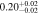 $0.2{0}_{-0.02}^{+0.02}$