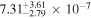 $7.3{1}_{-2.79}^{+3.61}\times 1{0}^{-7}$